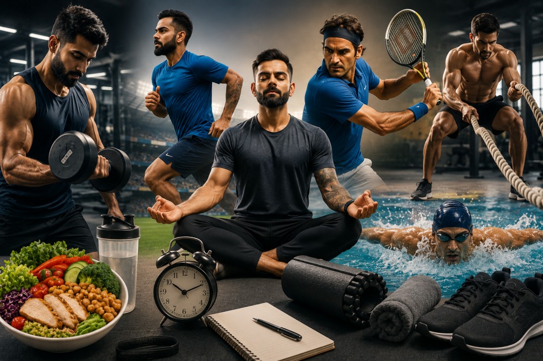 खिलाड़ियों की फिटनेस रूटीन से क्या सीखें? 2 Athletes Fitness Routine - lessons to learn for fitness