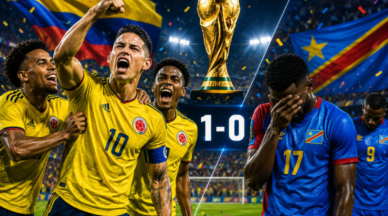 Colombia vs DR Congo: World Cup 2026 में Colombia 1-0 जीता 1 Colombia vs DR Congo FIFA World Cup 2026 - James Rodriguez