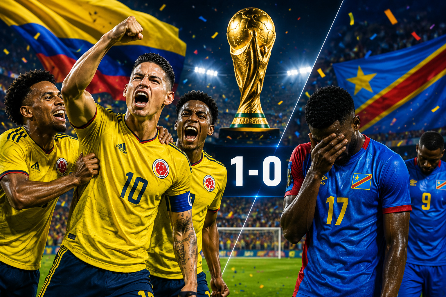 Colombia vs DR Congo: World Cup 2026 में Colombia 1-0 जीता