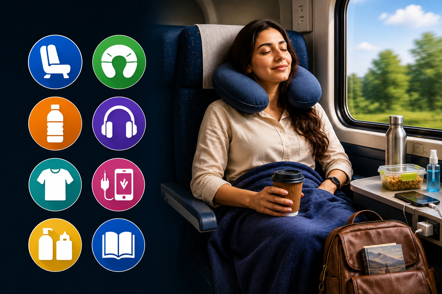 ट्रेन यात्रा को आरामदायक बनाने के आसान तरीके 2 Comfortable Train Journey - easy tips for a comfortable train journey