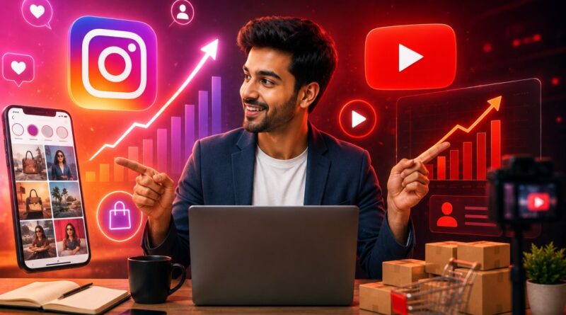 Instagram और YouTube से बिजनेस कैसे बढ़ाएं? 1 Grow Business on Instagram and YouTube - social media marketing