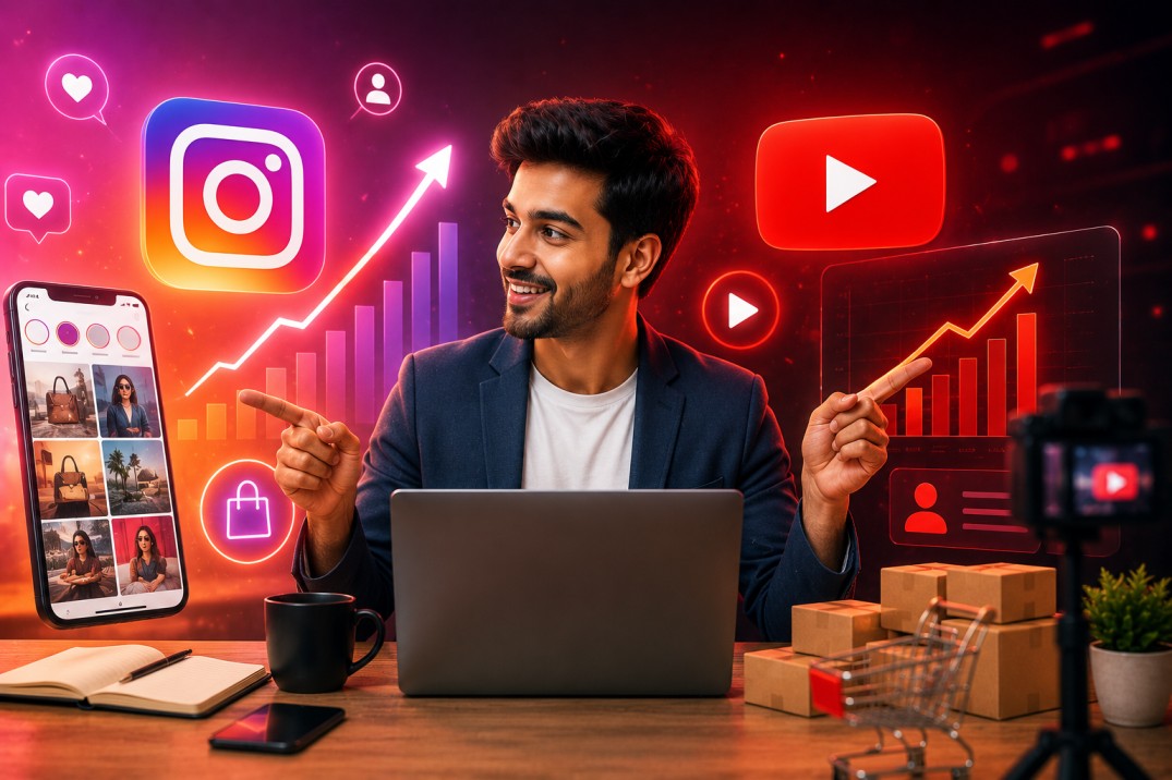 Instagram और YouTube से बिजनेस कैसे बढ़ाएं? 2 Grow Business on Instagram and YouTube - social media marketing
