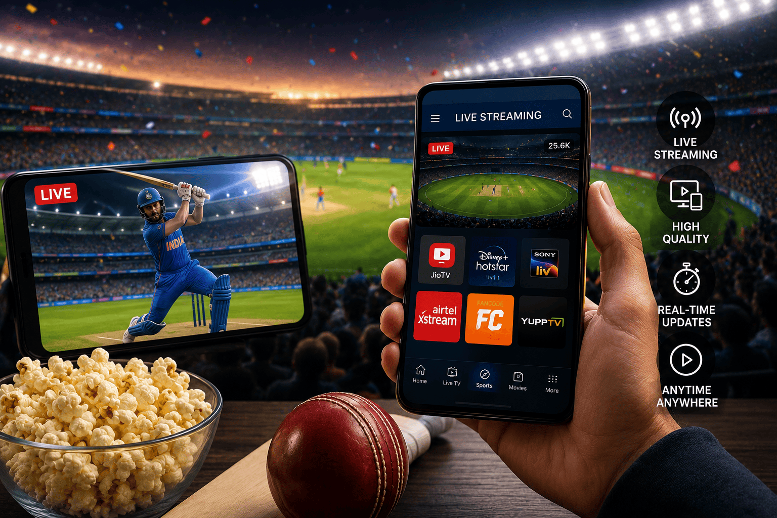 Best Live Streaming Apps: Mobile पर Live Match कैसे देखें