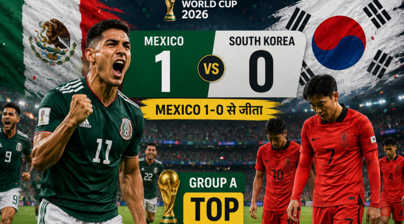 Mexico vs South Korea World Cup 2026 result