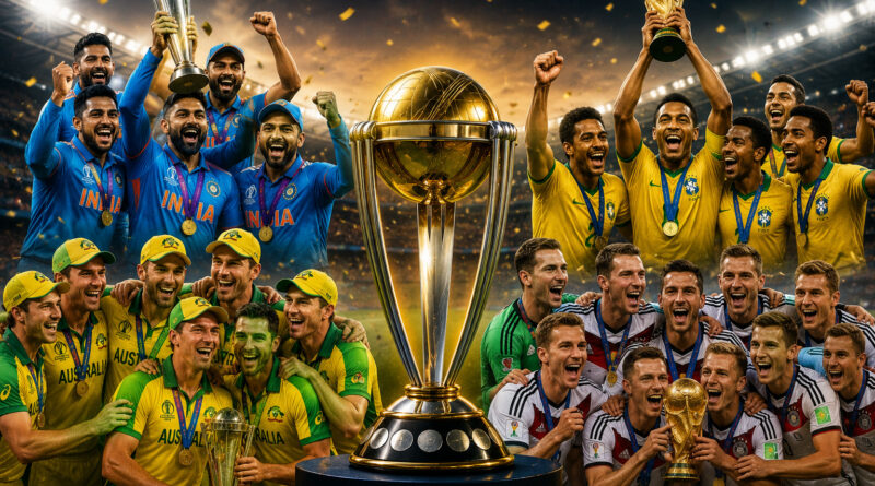 सबसे ज्यादा वर्ल्ड कप जीतने वाली टीमें 1 Most World Cup Winning Teams - cricket and football titles