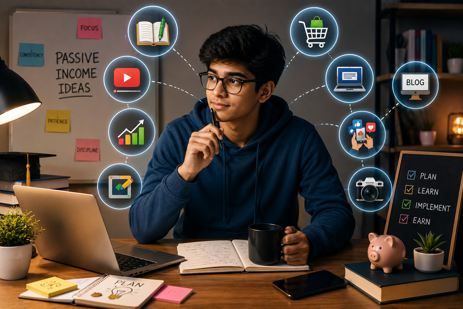 Students के लिए Passive Income Ideas 2 Passive Income Ideas for Students - earn while studying