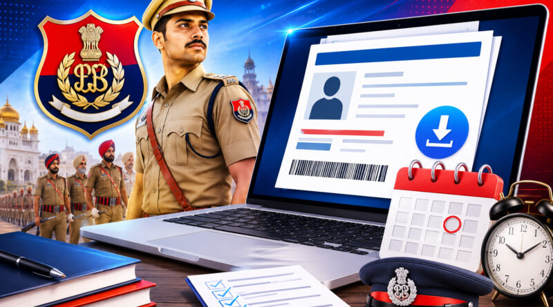 Punjab Police Constable Admit Card 2026: Download Link और Exam Date 1 Punjab Police Constable Admit Card 2026 - download hall ticket