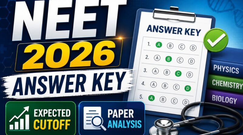 Re NEET 2026 answer key, expected cutoff and paper analysis