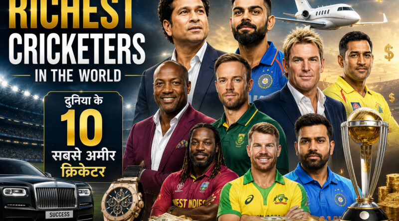 Richest Cricketers in the World - Sachin, Dhoni, Kohli