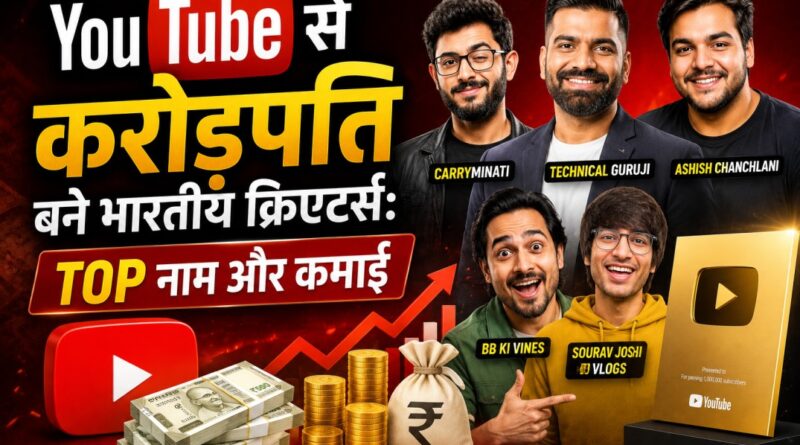 Richest Indian YouTube creators and their estimated earnings