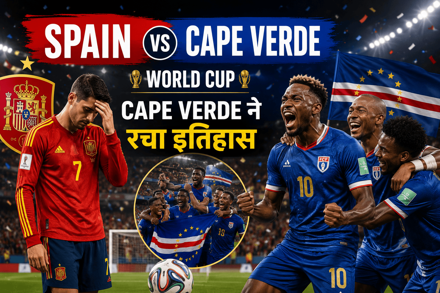 Spain vs Cape Verde: Cape Verde ने Spain को 0-0 पर रोककर रचा इतिहास