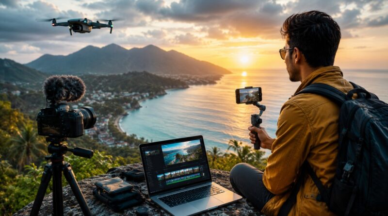Travel Vlogging से पैसे कैसे कमाएं - camera के साथ travel content बनाता vlogger
