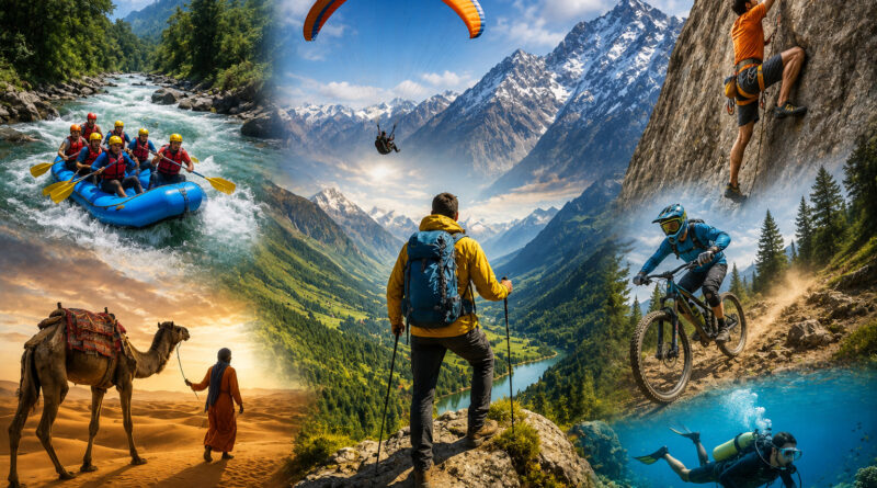 Adventure Places in India - river rafting paragliding and trekking destinations