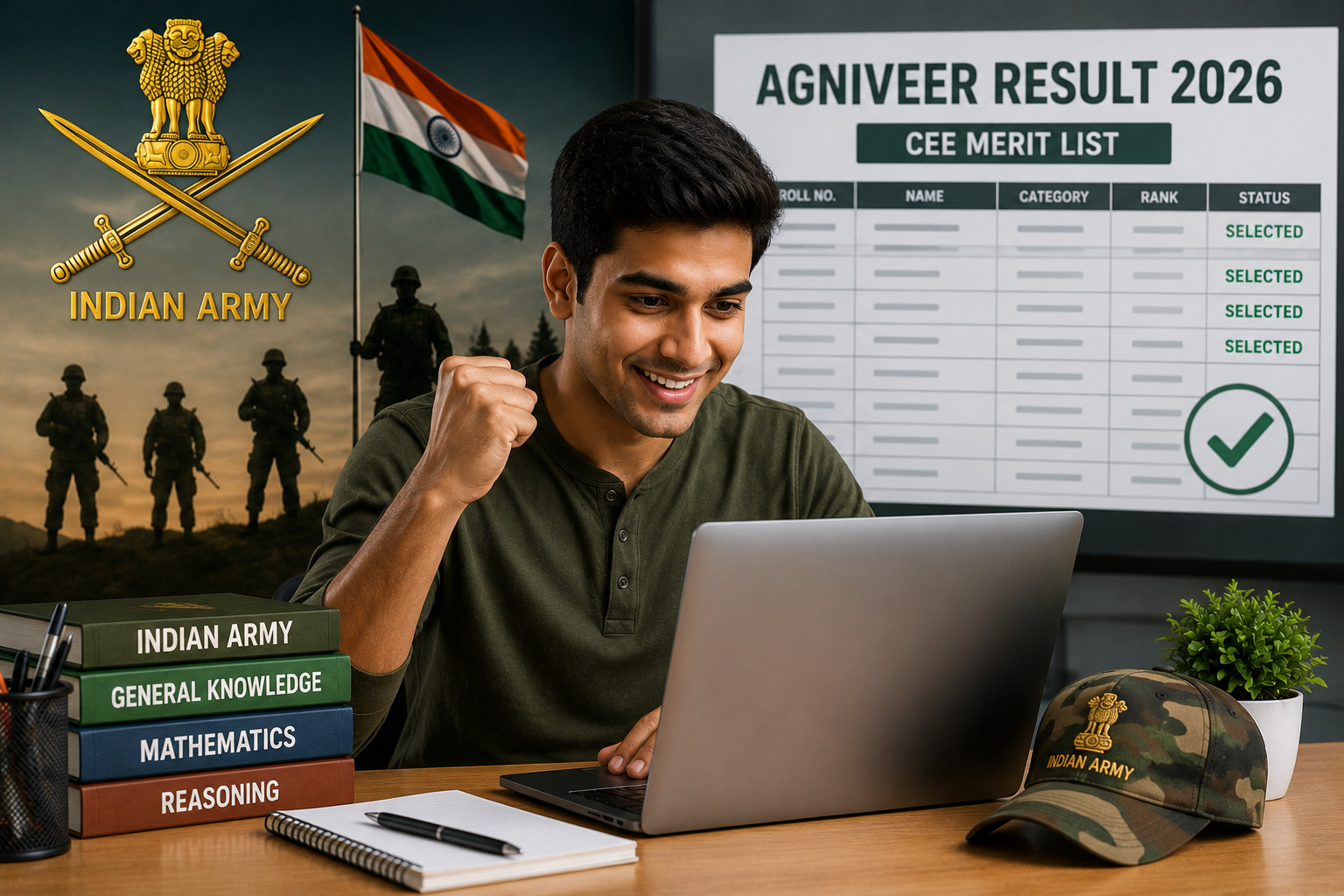 Indian Army Agniveer Result 2026: यहाँ चेक करें CEE मेरिट लिस्ट