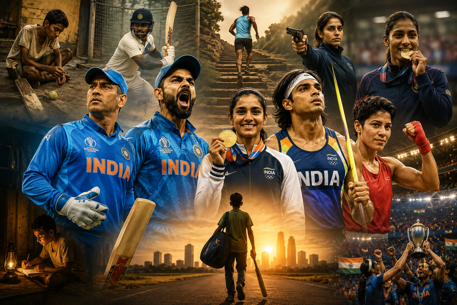 Indian Athletes Struggle Stories - inspirational journey of Indian sports icons