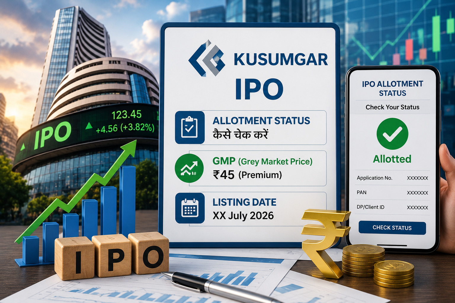 Kusumgar IPO Allotment Status: कैसे चेक करें, GMP और लिस्टिंग डेट