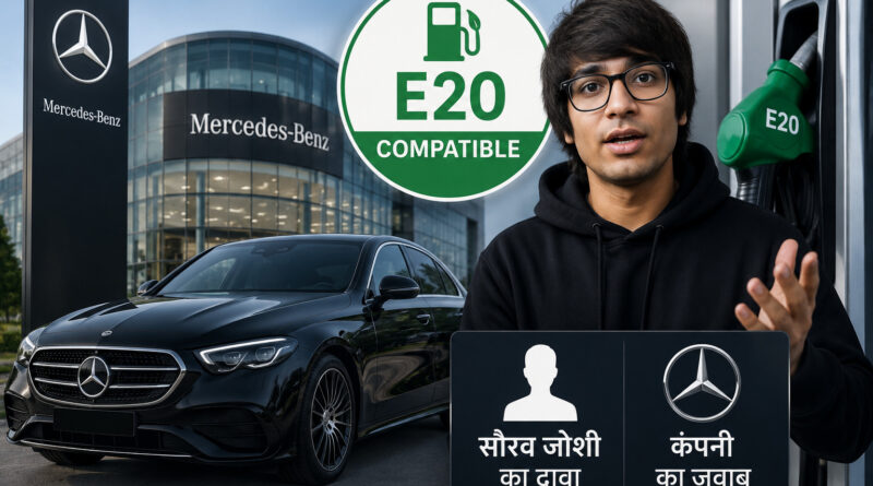 Mercedes-Benz E20 Compatibility: सौरव जोशी के दावे पर कंपनी का जवाब 1 Mercedes-Benz E20 Compatibility advisory - Sourav Joshi mileage claim
