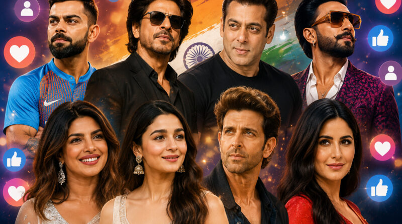 Most Followed Indian Celebrities - Instagram top 2026 list