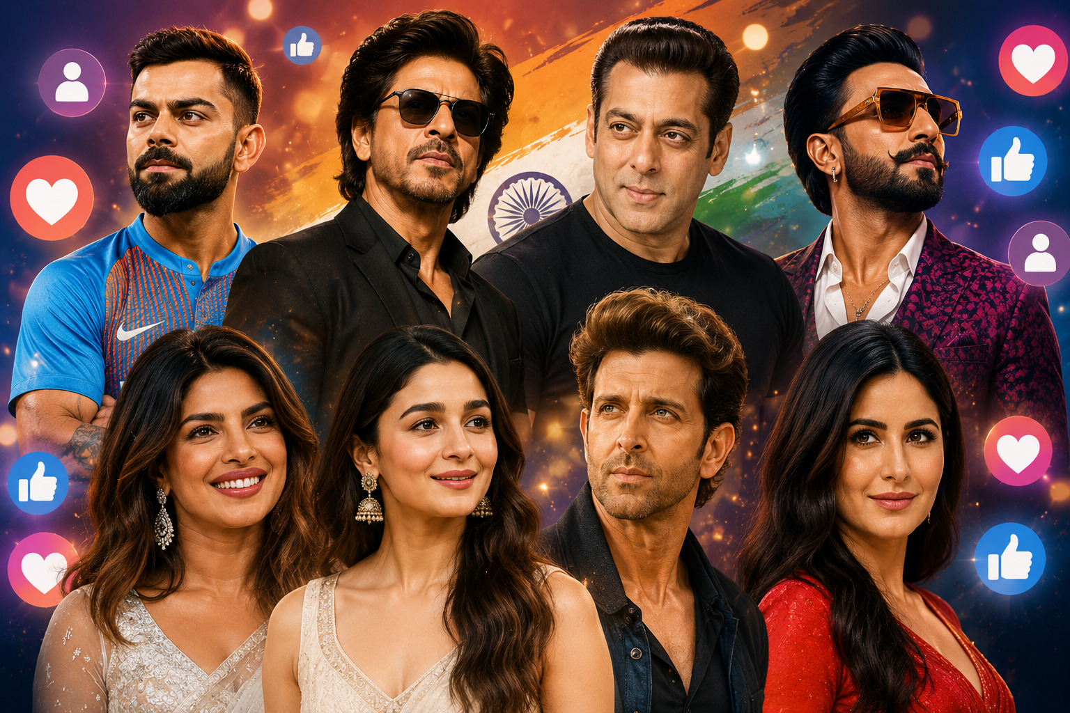 Most Followed Indian Celebrities - Instagram top 2026 list